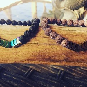 Essential Oil Diffuser Bracelet with Hematite